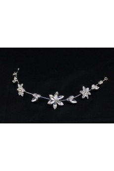 Alloy Floral Rhinestone Wedding Headpieces