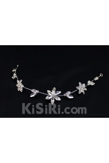 Alloy Floral Rhinestone Wedding Headpieces