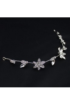 Alloy Floral Rhinestone Wedding Headpieces