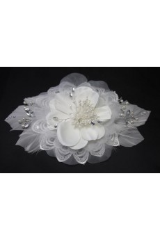 Lace Wedding Headpieces with Rhinestone