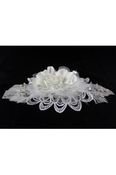 Lace Wedding Headpieces with Rhinestone