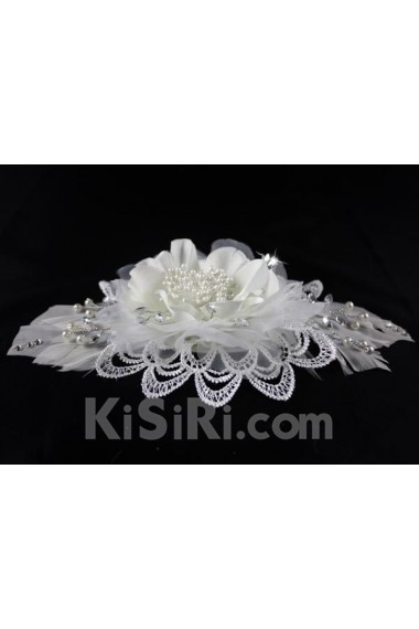 Lace Wedding Headpieces with Rhinestone