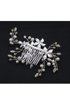 Alloy Floral Rhinestone Wedding Headpieces