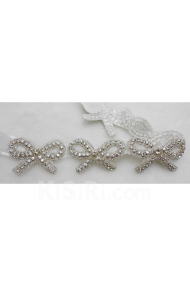 Retro Bow Rhinestone Wedding Headpieces