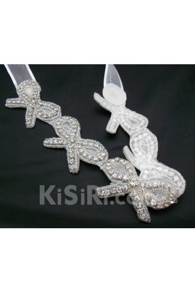 Retro Bow Rhinestone Wedding Headpieces