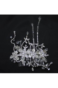 Alloy Crystal Combs Wedding Headpieces with Rhinestone