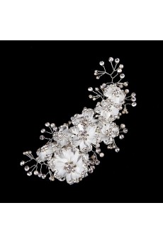 Alloy Rhinestone Floral Wedding Headpieces