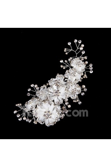 Alloy Rhinestone Floral Wedding Headpieces