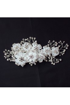 Alloy Rhinestone Floral Wedding Headpieces