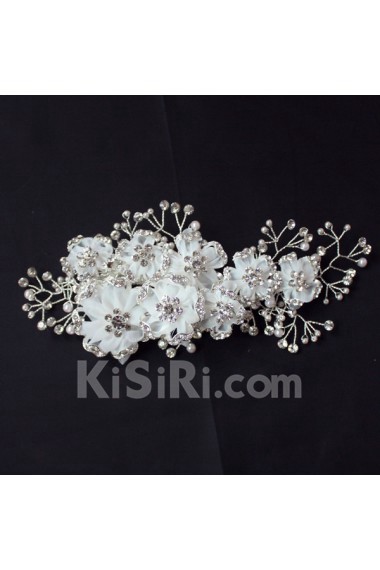 Alloy Rhinestone Floral Wedding Headpieces