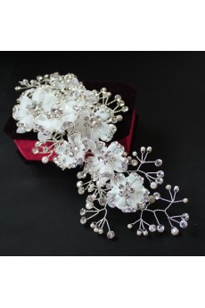 Alloy Rhinestone Floral Wedding Headpieces