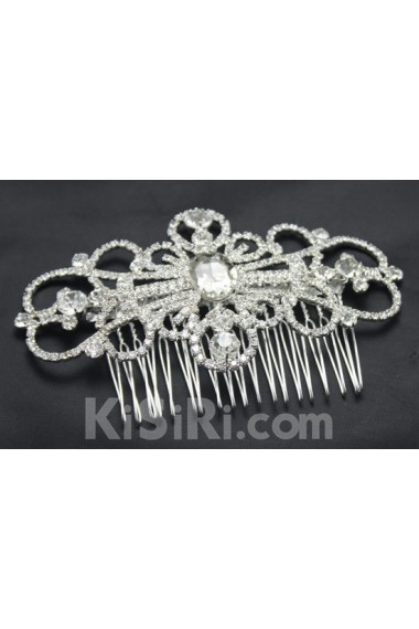 Alloy Rhinestone Combs Wedding Headpieces