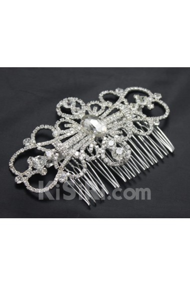 Alloy Rhinestone Combs Wedding Headpieces