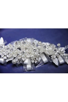 Alloy and Yarn Wedding Headpieces with Rhinestone