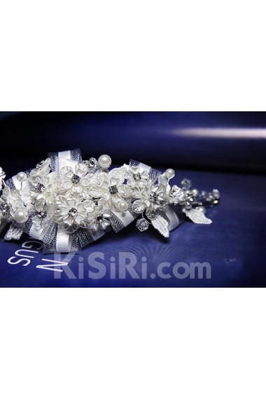 Alloy and Yarn Wedding Headpieces with Rhinestone