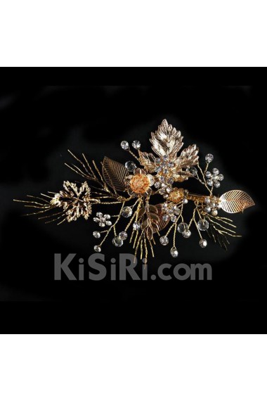 Handmade Alloy Wedding Headpieces with Rhinestone