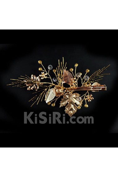 Handmade Alloy Wedding Headpieces with Rhinestone