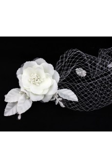 Fabric and Yarn Wedding Headpieces