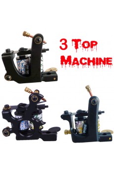 Tattoo Machine Kit Completed Set With 3 Tattoo Guns and 54 Colors