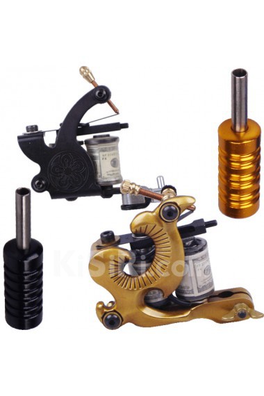 4 New Design Professional Tattoo Machines Kit (20 x 5ml Colors Included)