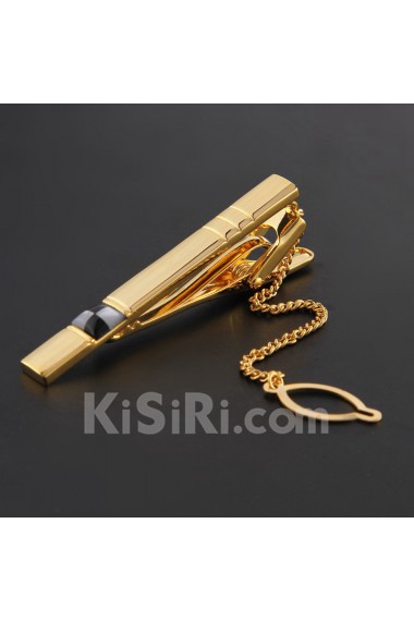 Men's Crystal Metal Tie Bar