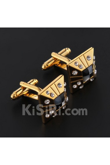 Men's Crystal Cufflink