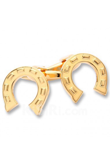 Men's Gold Metal Cufflink 