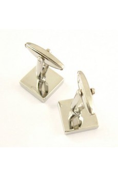 Men's Purple Metal Cufflink