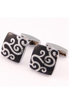 Men's Black Metal Cufflink