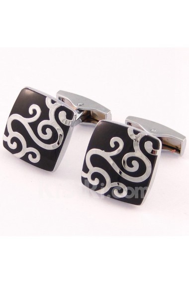 Men's Black Metal Cufflink