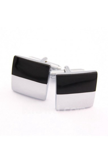 Men's Black Metal Cufflink