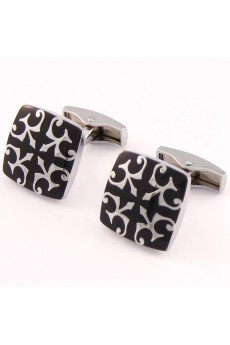 Men's Black Metal Cufflink