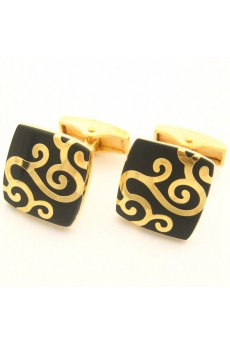 Men's Yellow Metal Cufflink