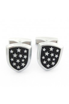 Men's Black Metal Cufflink