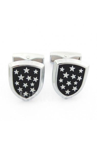 Men's Black Metal Cufflink