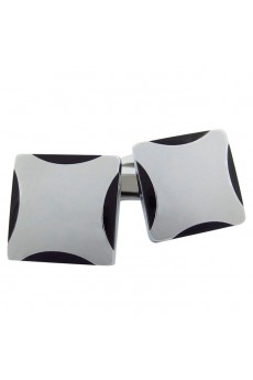 Men's Gray Metal Cufflink