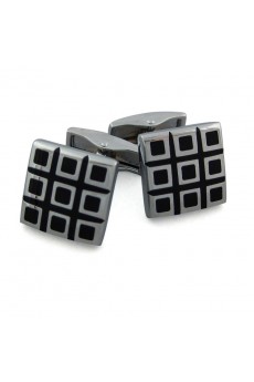 Men's Black Metal Cufflink