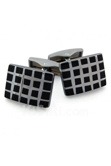 Men's Black Metal Cufflink