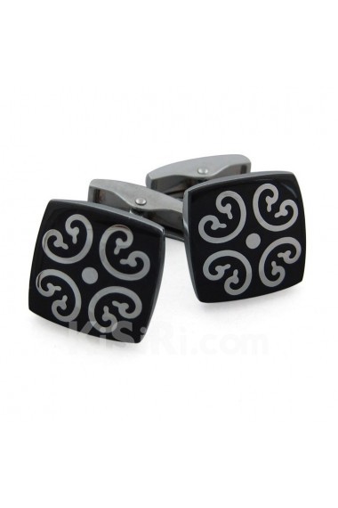 Men's Black Metal Cufflink