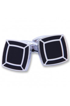 Men's Black Metal Cufflink