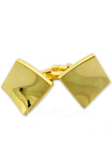 Men's Gold Metal Cufflink 