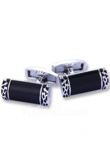 Men's Black Metal Cufflink 