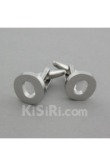 Men's Silver Metal Cufflink