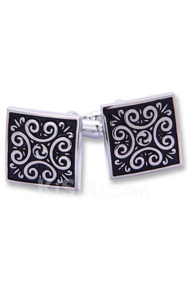 Men's Black Metal Cufflink