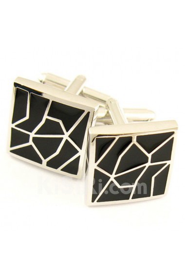 Men's Silver Metal Cufflink