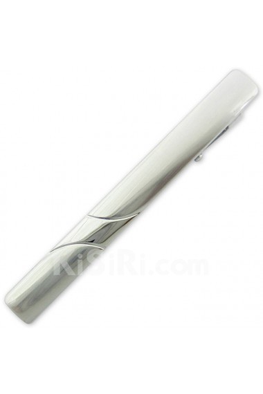 Men's Silver Metal Tie Bars 