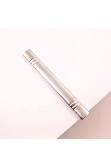 Men's Silver Metal Tie Bar