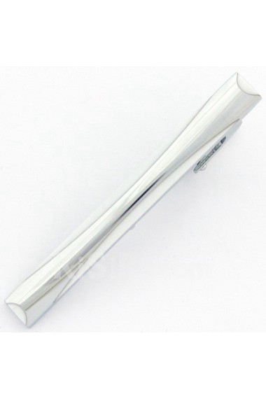 Men's White Tie Bar