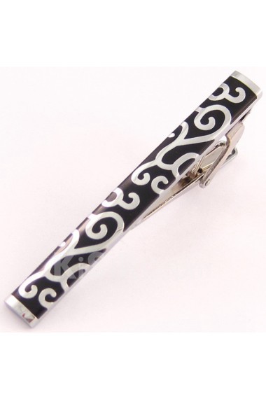 Men's Black Metal Tie Bar