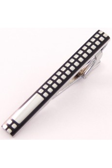 Men's Black Metal Tie Bar